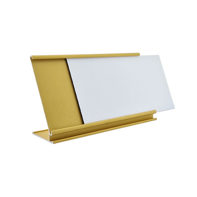 Personalised Desk Name Plate 170x100mm - Gold Aluminium