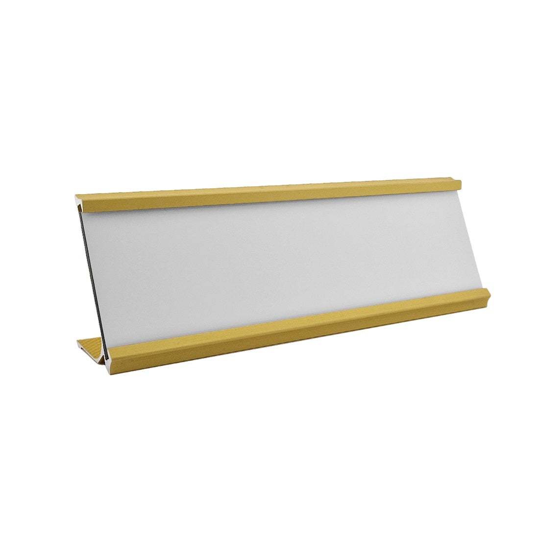 Personalised Desk Name Plate 178x60mm - Gold Aluminium