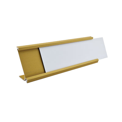 Personalised Desk Name Plate 178x60mm - Gold Aluminium