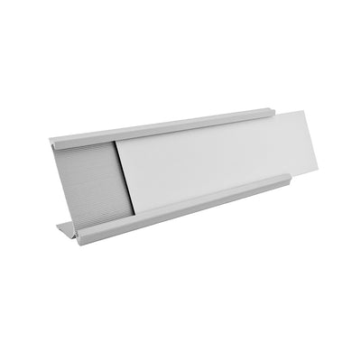 Personalised Desk Name Plate 178x60mm - Silver Aluminium