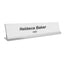 Personalised Desk Name Plate - Silver Aluminium