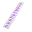 Paper Dessert Ticket Strip White With Purple Printing 'Dessert Ticket'