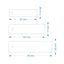 Dimensions Card Slim Rectangle Acrylic Number Tags With One Drill Hole