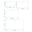 Dimension Card Rounded Rectangle Acrylic Labels With Slotted Hole At the Top