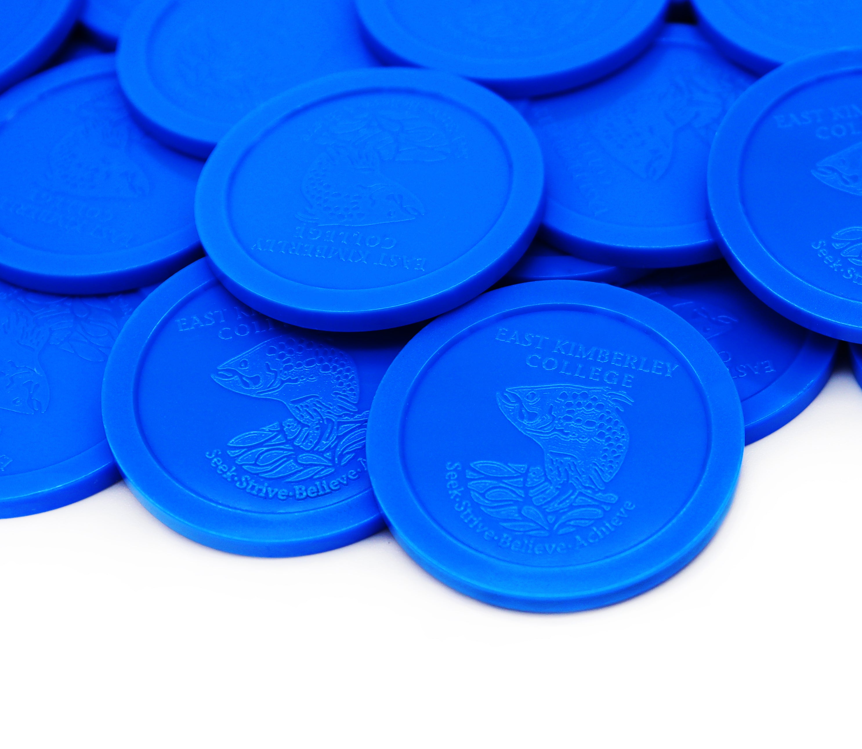 Customized Token Embossed Custom Tokens | Plastic Tokens | Personalised Reward Tokens ...