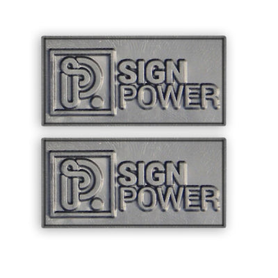 Embossed Plastic Logo Tags