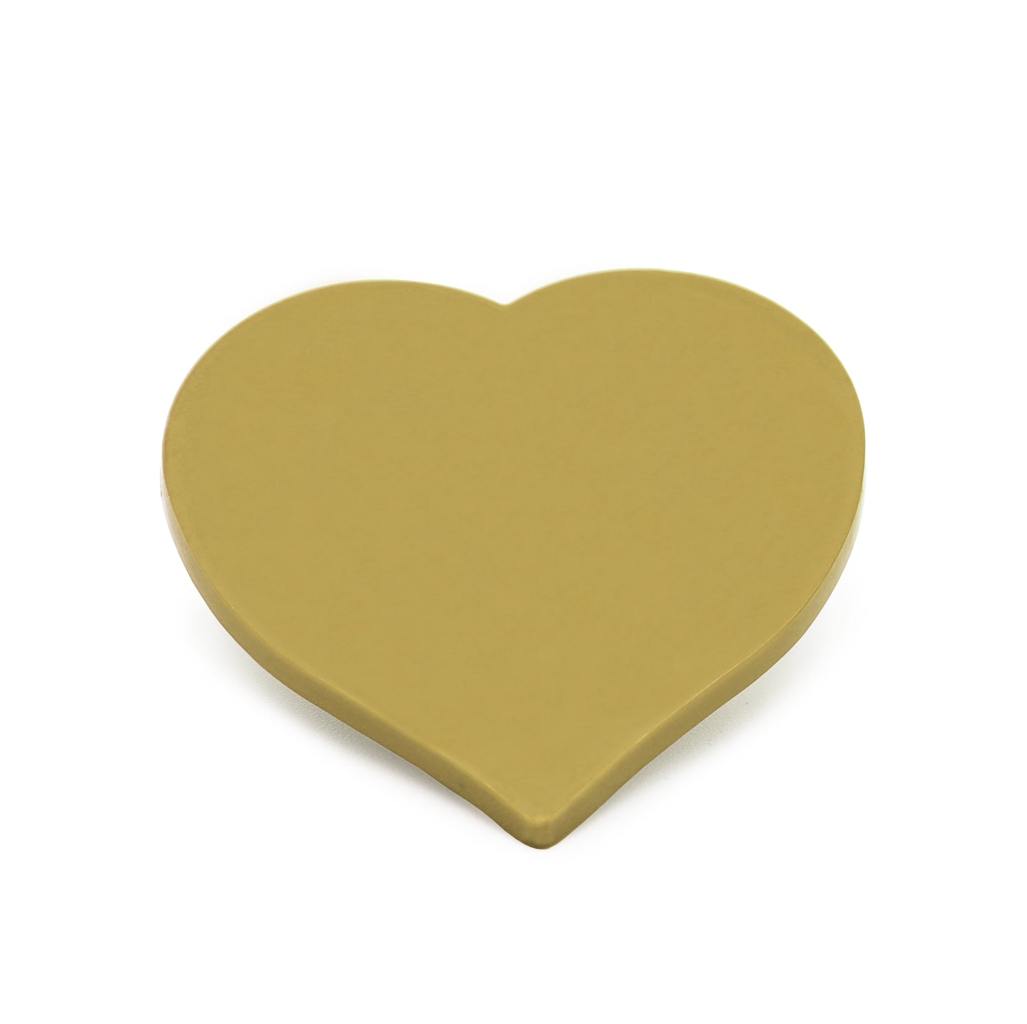 Custom Printed Plastic Heart Tokens Gold