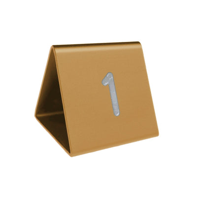 Gold Table Number Signs