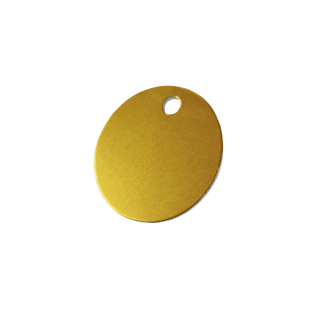 Gold Anodised Aluminium Stamping Blanks for Asset Tagging 30mm or 40mm