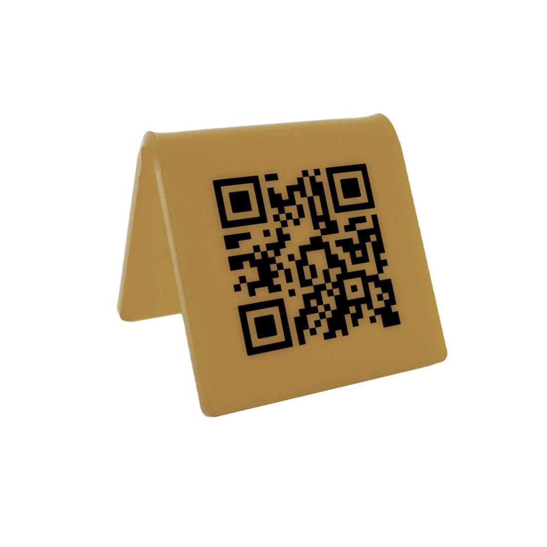 QR Code Signs | Custom Gold Table QR Code Signs | Combicraft Australia