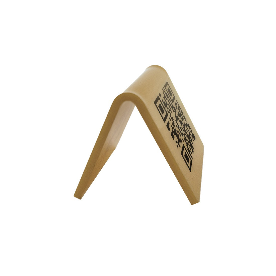 Gold A-Frame QR Code Table Signs - Plexiglass