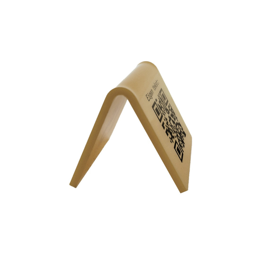 Gold A-Frame QR Code Table Signs - Plexiglass