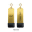 Gold Aluminium Hotel Key Tag 'Amerique' With Black Rubber Cap And Custom Engraving 100mm