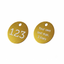 Gold Anodised Aluminium Identification Tags