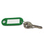 Label Window Key Tags Green 55x22mm 100 Pack