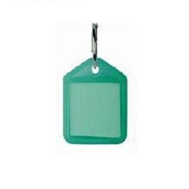 Heavy Duty Label Window Key Tags Green 38x22mm 100 Pack