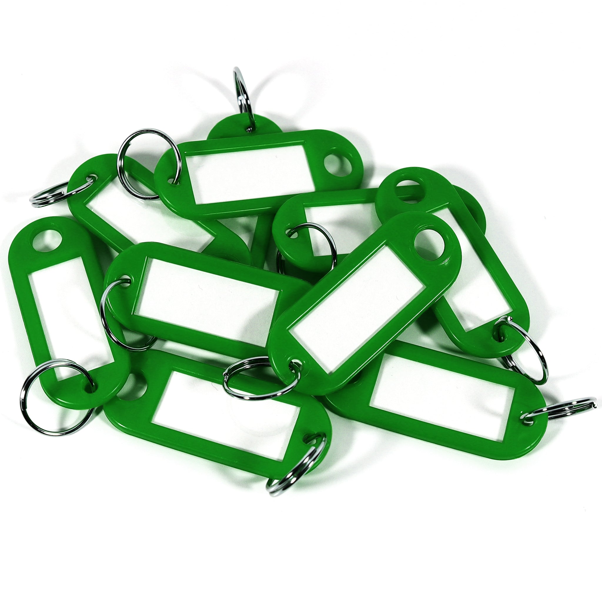 Label Window Key Tags Green | Paper Insert Plastic Key Tags ...