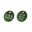 Dark Green Anodised Aluminium Identification Tags