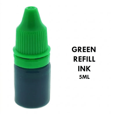 Green Ink for Stamps 5ML Refill Bottle