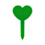 Heart-shaped Plant Label Stakes Green