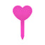 Heart-shaped Plant Label Stakes Pink