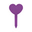 Heart-shaped Plant Label Stakes Purple