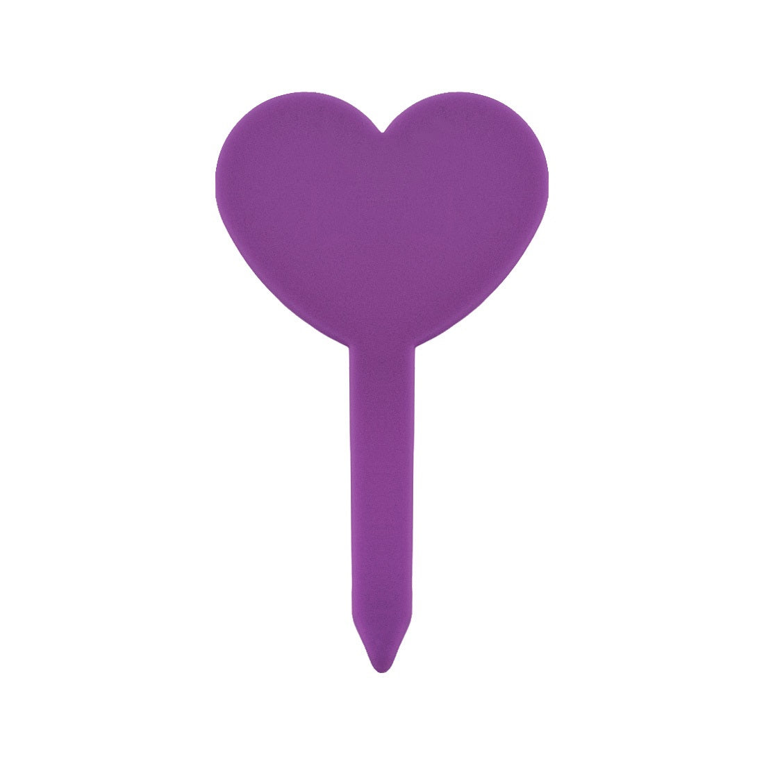 Heart-shaped Plant Label Stakes Purple