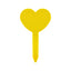 Heart-shaped Plant Label Stakes Yellow