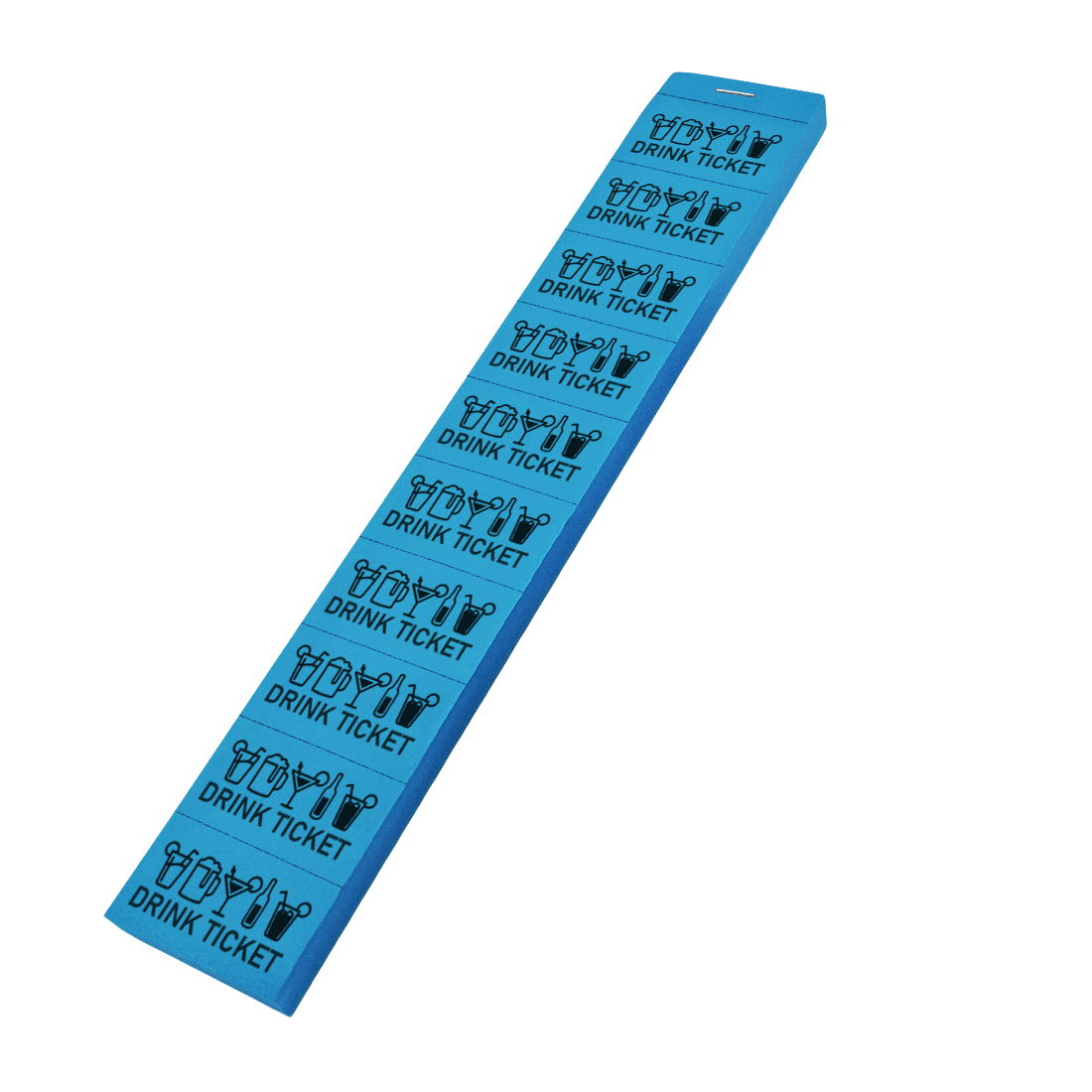 Blue Paper Drink Tickets On Strip