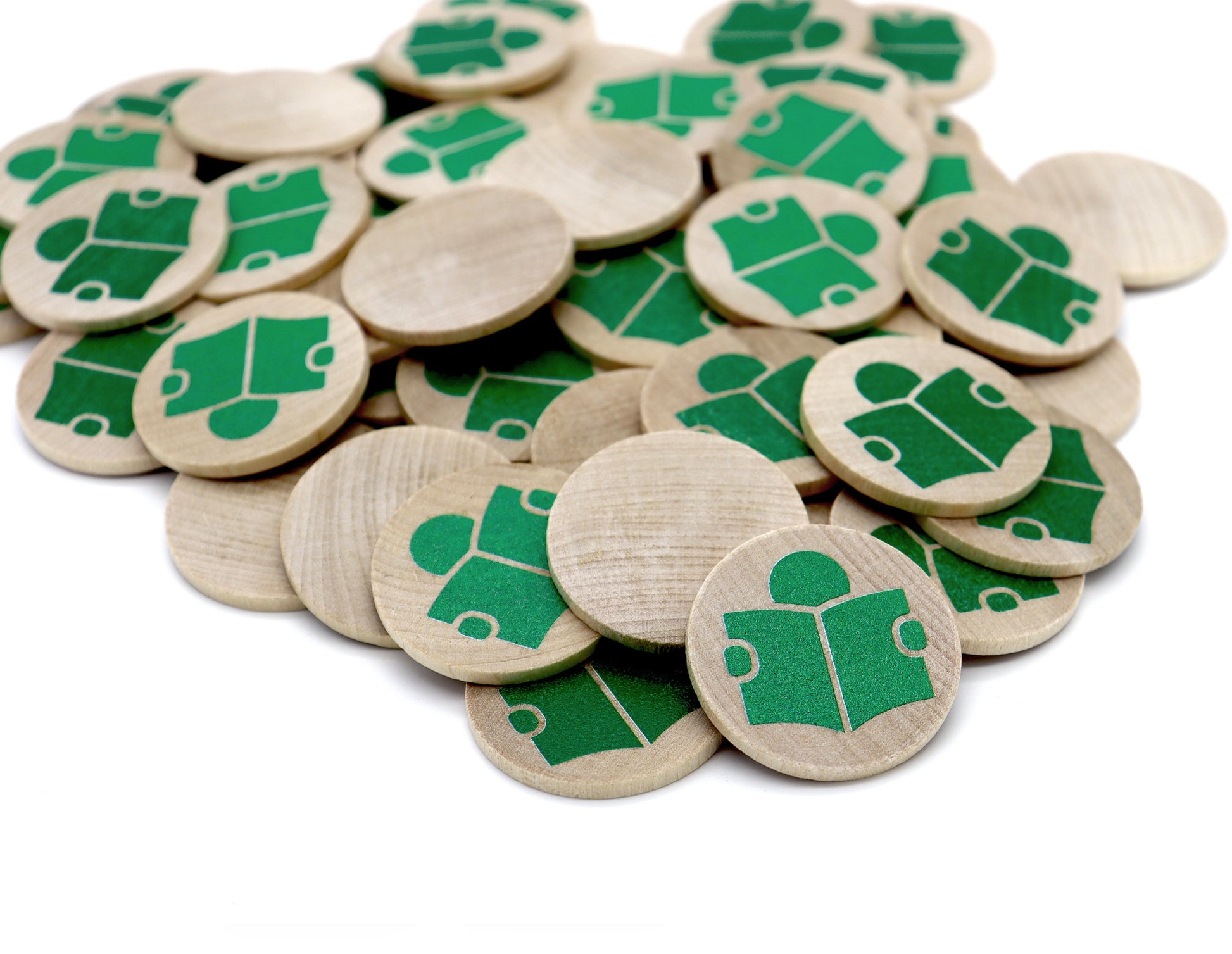 Wooden Discs Printed for Crafts