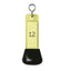 Large Label Window Key Tags with Rubber Cap and Custom Engraved Insert