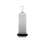 Large Silver Aluminium Key Tag Rectangle 100x30mm With A silver S-hook Fastener and Black Rubber Ring