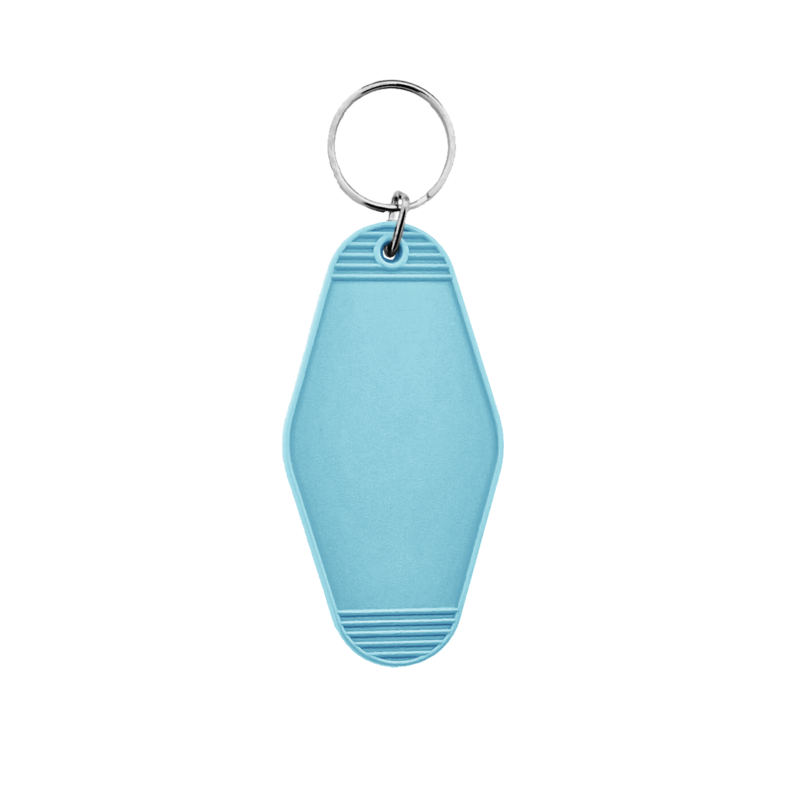 Light Blue Rhombus Key Tags With Custom Print