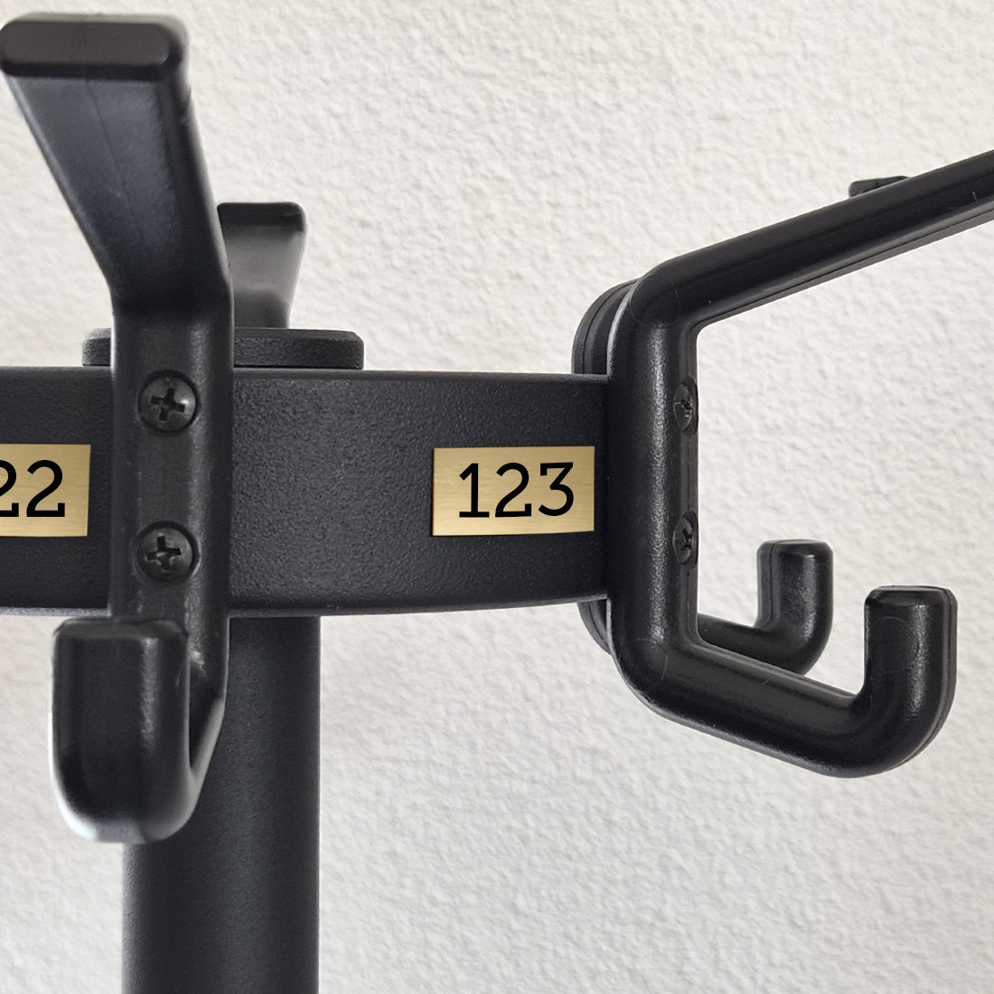 Custom Numbered Cloakroom Number Labels On Acrylic Foil 