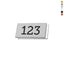 Rectangle Cloakroom Number Labels Self-Adhesive and Bendable