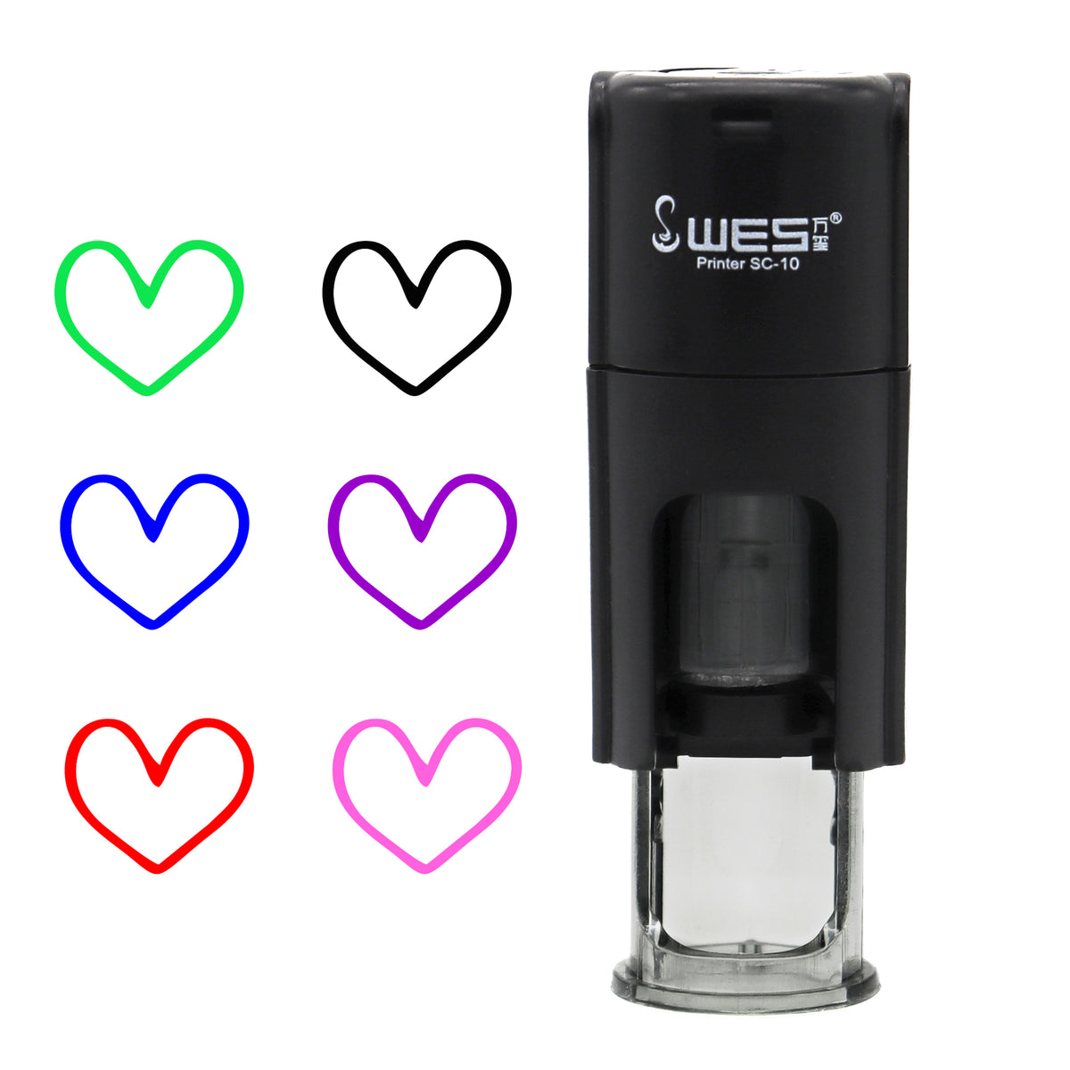 Self Inking Love Heart Stamp | Loyalty 10mm Stamp | CombiCraft Australia