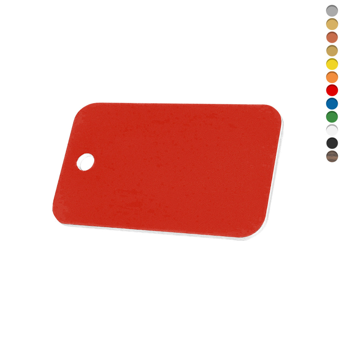 Blank Rounded Rectangle Acrylic Tags With One Drill Hole