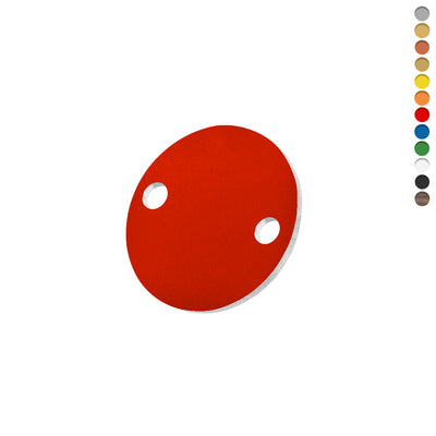Blank Round Acrylic Number Tags With Two Drill Holes