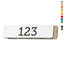 Slim Rounded Rectangle Acrylic Number Tags With Adhesive Tape Backing