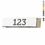 Slim Rectangle Acrylic Number Tags With Adhesive Tape Backing