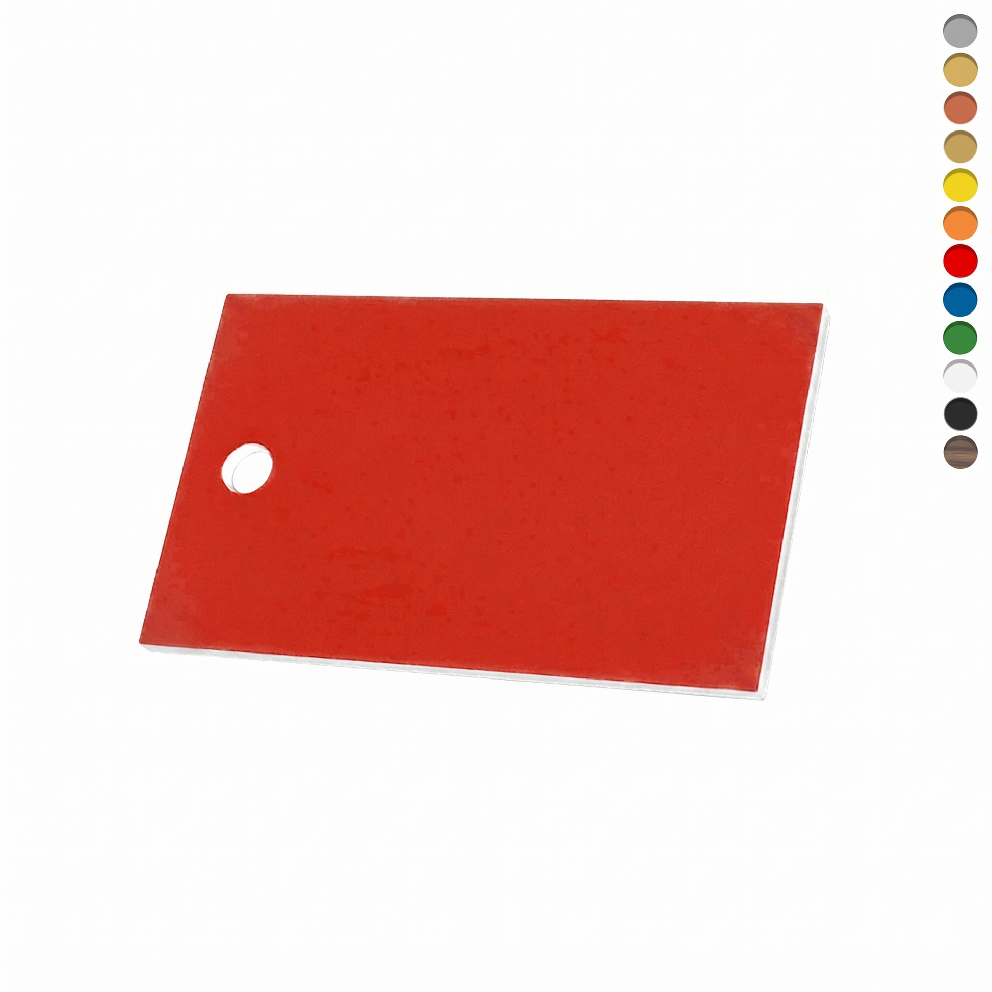 Blank Rectangle Acrylic Tags With One Drill Hole