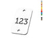 Rounded Rectangle Acyrlic Number Tags With Two Drill Holes