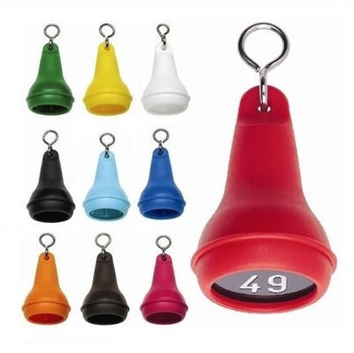 Pearshaped Nylon Plastic Hotel Key Tags