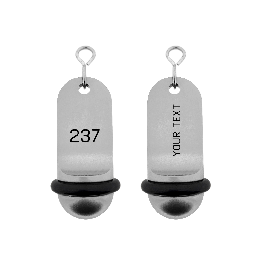 Oval Aluminium Hotel Key Tags | Medium Classic | With Engraving