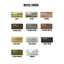 Small Embossed Metal Logo Tags