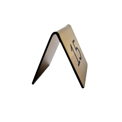 Gold Table Number Signs