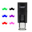 Moustache Stamp with available ink colours