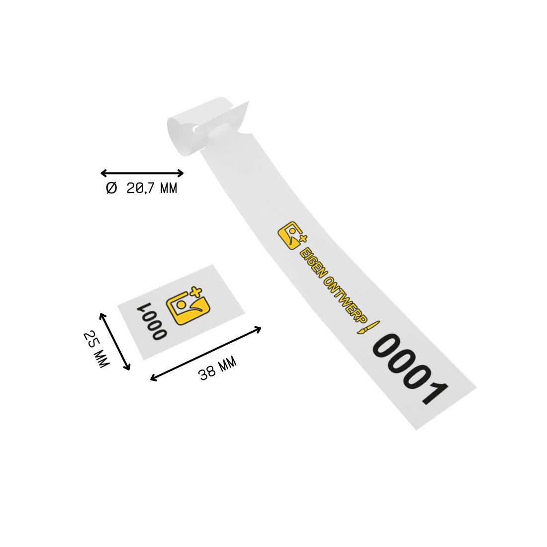 Numbered Loop Lock Labels for Hotels, Warehouses, and Workshops ...