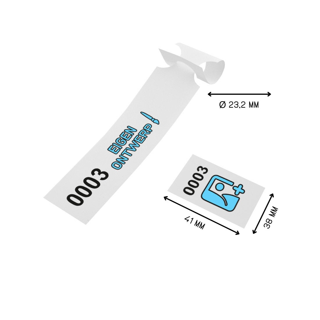 Large Custom Printed Loop Lock Labels | Hotel Baggage Claim Labels ...