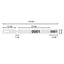 A single numbered self-locking loop lock label, measuring 250mm x 20mm, with a tear-off stub.